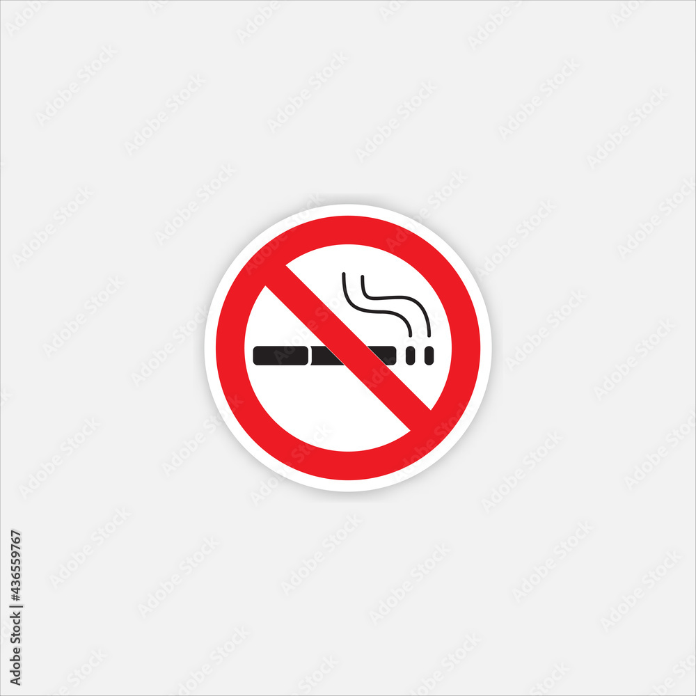 vector sign for no smoking, no smoking icon vector sign for no smoking, no smoking icon
