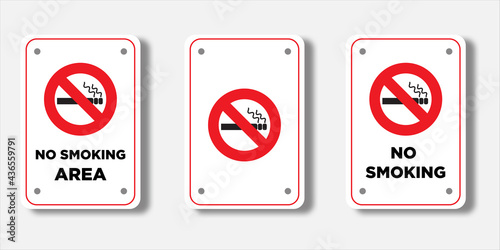 vector no smoking sign, no smoking signboard icon