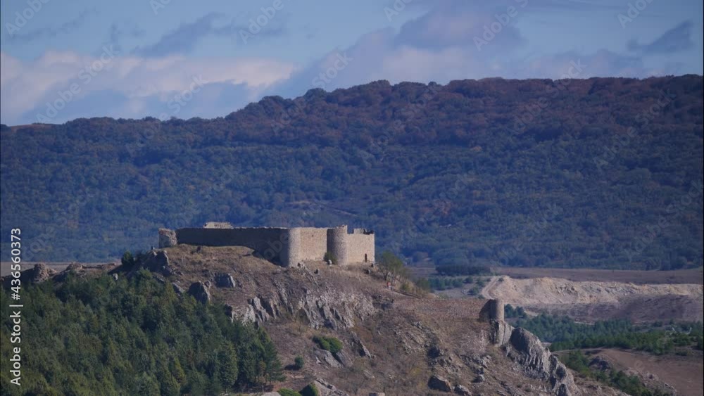 Time lapse of clouds moving over castle of Aguilar de Campoo, province of Palencia, Castile and Leon community, northern Spain. Time lapse of clouds moving over castle of Aguilar de Campoo, province of Palencia, Castile and Leon community, northern Spain.