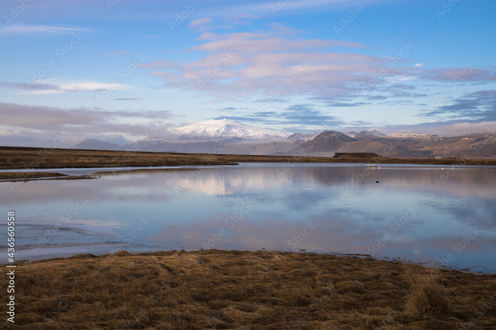 Views of the snæfellsnes peninsula mountains, Iceland