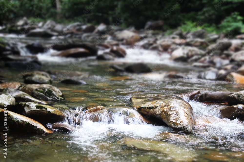 flowing water in the Smokey Mountains flowing water in the Smokey Mountains