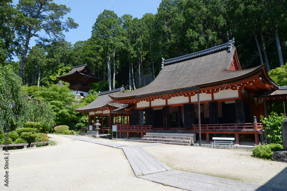 長命寺　境内　滋賀県近江八幡市