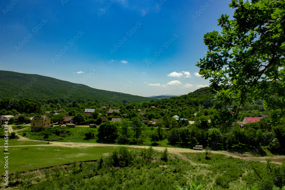 landscape with sky and clouds