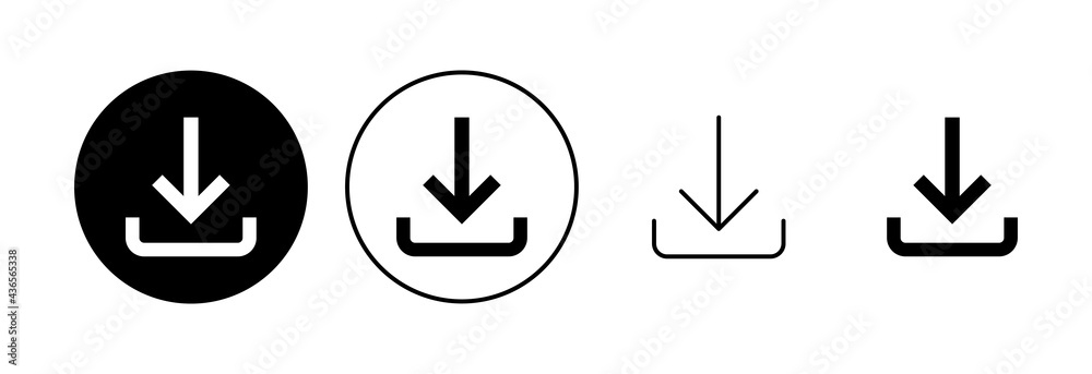Download icon set. Download vector icon Download icon set. Download vector icon