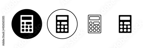 Calculator icon set. Accounting calculator icon. calculator vector