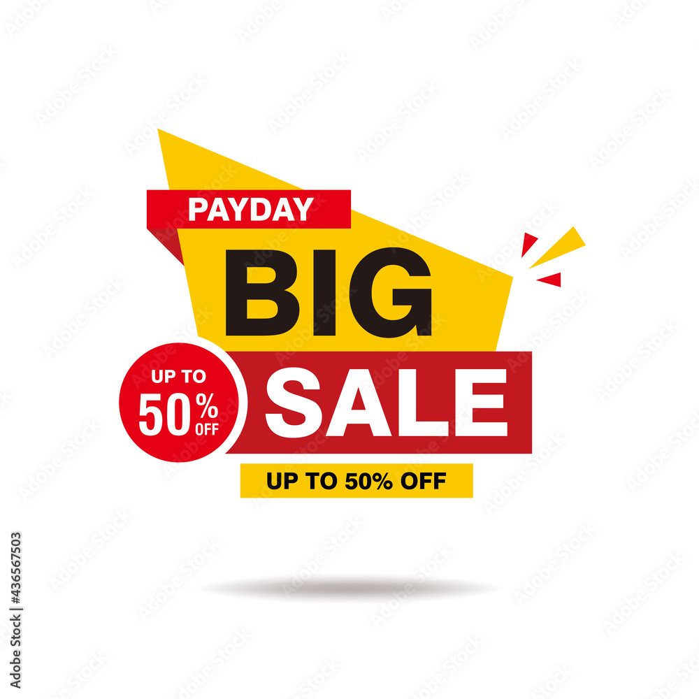 Abstract Flat Colorful BIg Sale Banner Isolated on White Background Design, Big Sale Advertisement Element Template Vector Abstract Flat Colorful BIg Sale Banner Isolated on White Background Design, Big Sale Advertisement Element Template Vector
