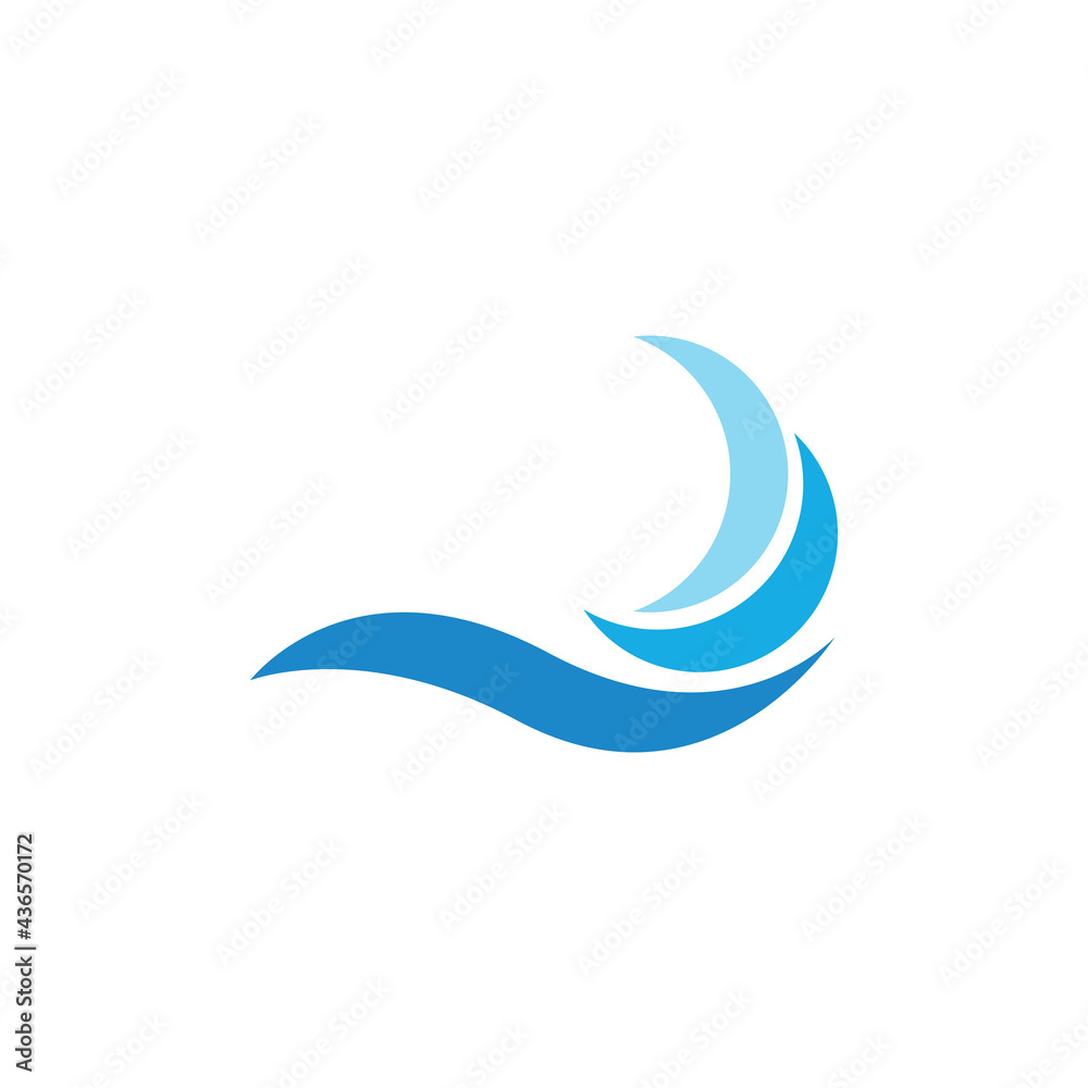 Water Wave Logo Template. vector icon illustration Water Wave Logo Template. vector icon illustration