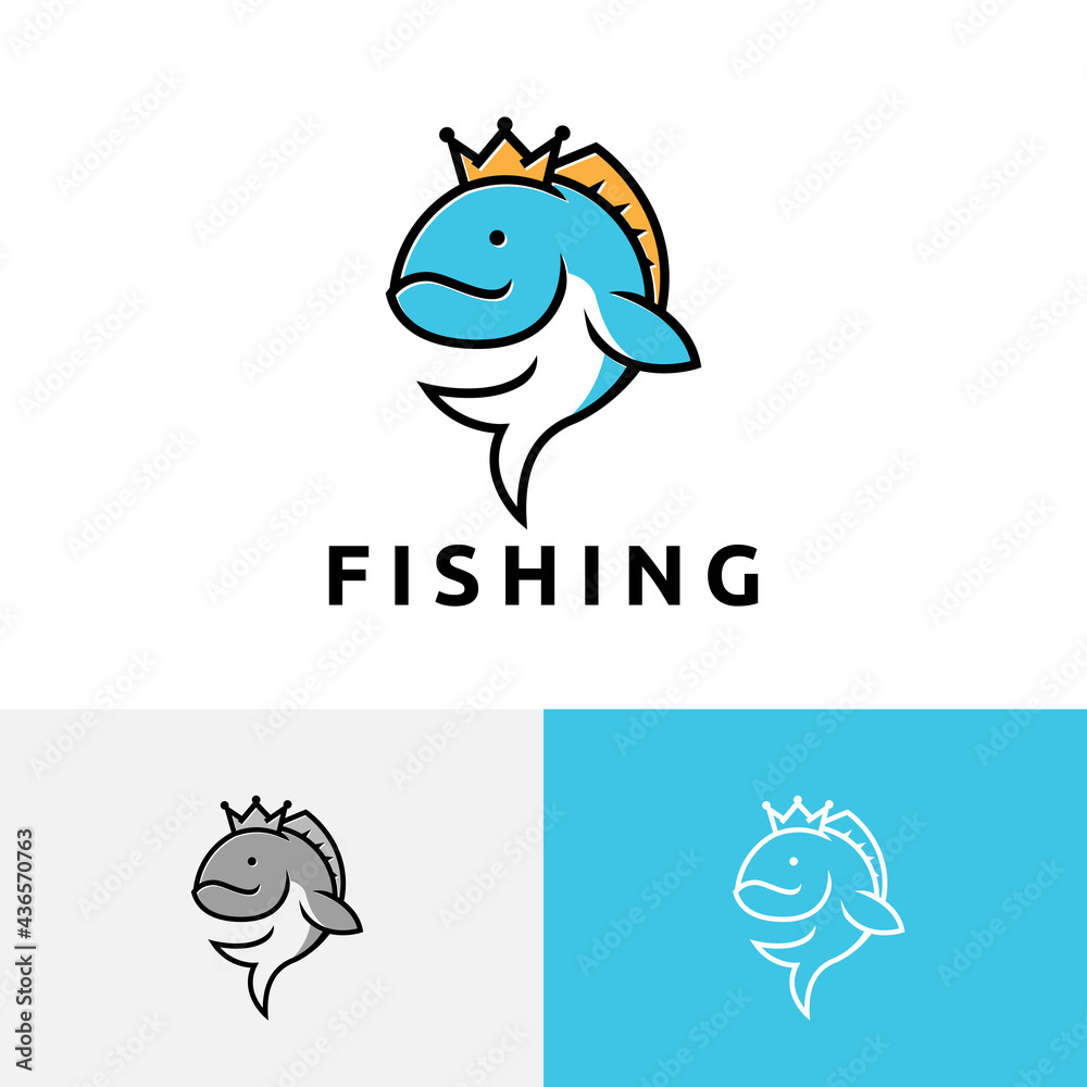 Happy Fish Fishing Gear Equipment Shop Logo