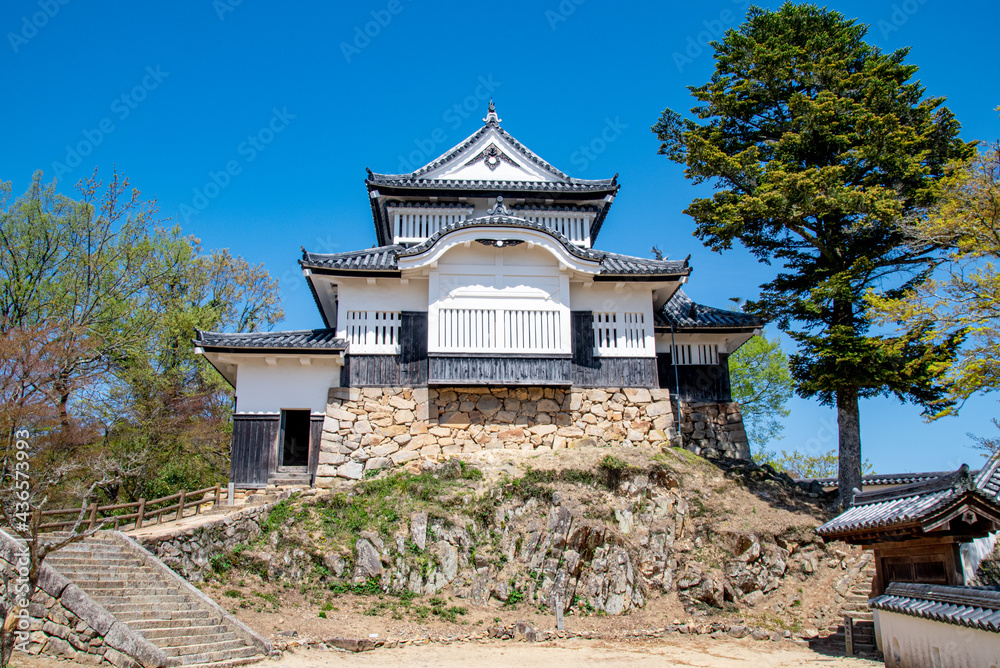 備中松山城の天守 岡山県高梁市 Bicchu-Matsuyama-jyo, Japanese medieval mountain castle, Takahashi city, Okayama pref. Japan. 備中松山城の天守 岡山県高梁市 Bicchu-Matsuyama-jyo, Japanese medieval mountain castle, Takahashi city, Okayama pref. Japan.