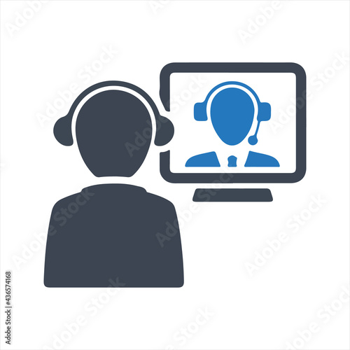 Business conference icon. Vector and glyph