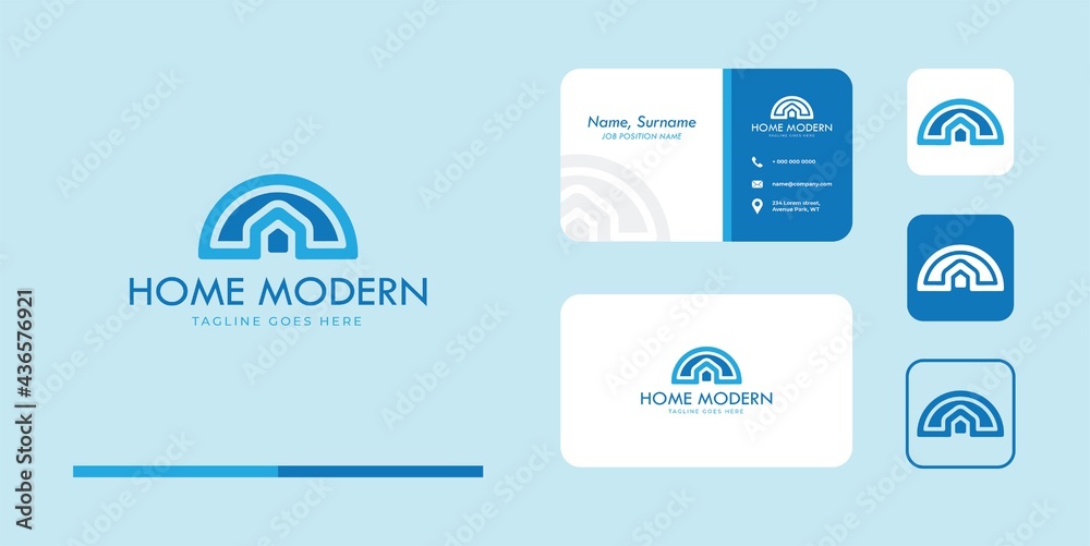 Home Logo Template - home, house, and modern Symbol Logo suitable for real estate agency, and real estate company