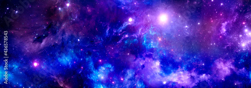 Cosmic background , stardust and shining stars, colorful nebula