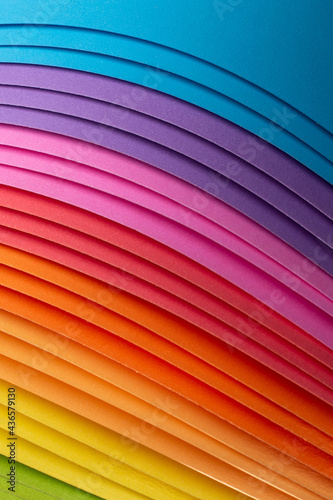 Rainbow origami papers