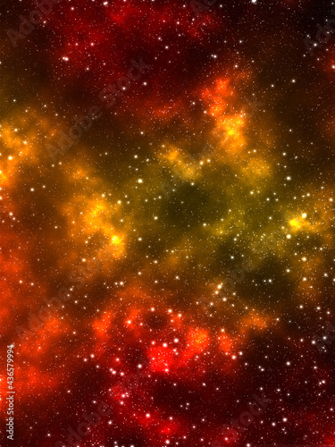 Red and gold galaxy © Noir