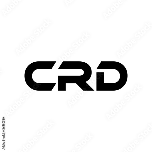 CRD letter logo design with white background in illustrator, vector logo modern alphabet font overlap style. calligraphy designs for logo, Poster, Invitation, etc.
