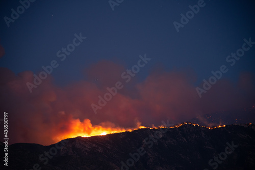 Bighorn Fire in the Santa Catalina Mountains 