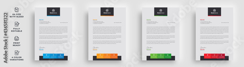 letterhead flyer business corporate newest trendy professional unique newsletter magazine single poster template design with logo