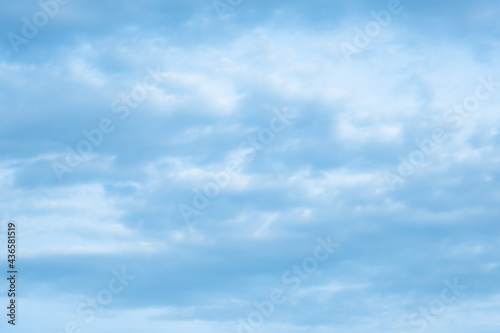 Blue sky background with clouds, Cloudy blue sky.
