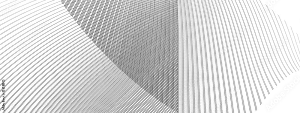 contemporary white grey metal curve architecture banner background. contemporary white grey metal curve architecture banner background.