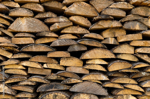 texture from a stack of firewood