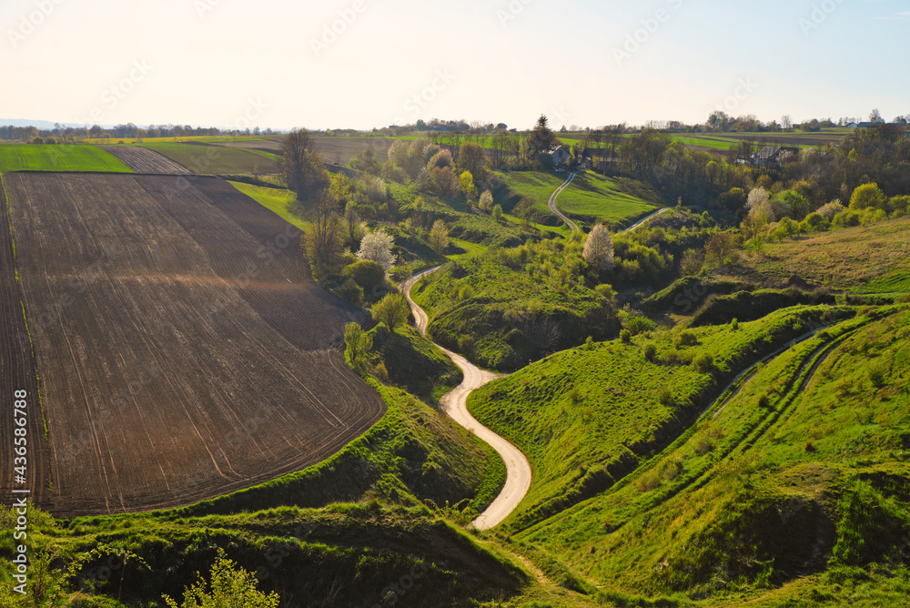 Grodzisko Stradów rural landscape and nature Grodzisko Stradów rural landscape and nature