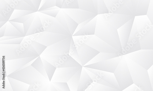 Fototapeta Naklejka Na Ścianę i Meble -  Abstract white gray polygon for background. Abstract Gray background low poly textured triangle shapes in random pattern design. Polygon Abstract Polygonal Geometric Triangle Background. Vector EPS10