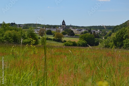 Abbaye de Fontevraud, paysage de campagne