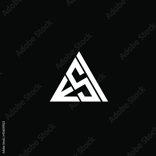 E S I letter logo abstract creative design. E S I unique design