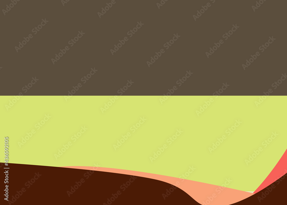 Obraz premium Geometric landscape generative art poster illustration