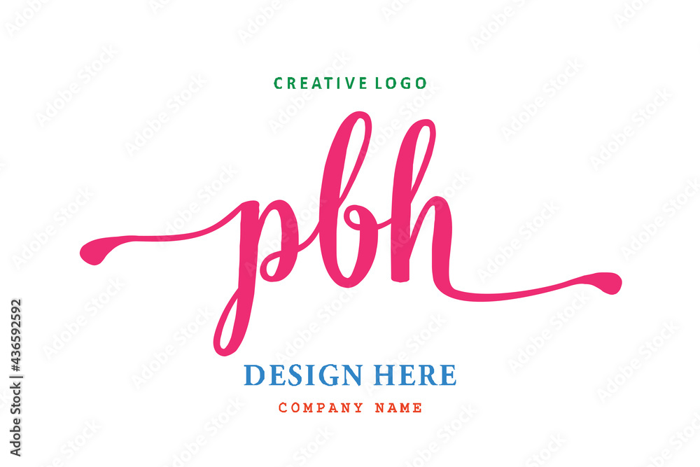 PBH lettering logo is simple, easy to understand and authoritative PBH lettering logo is simple, easy to understand and authoritative