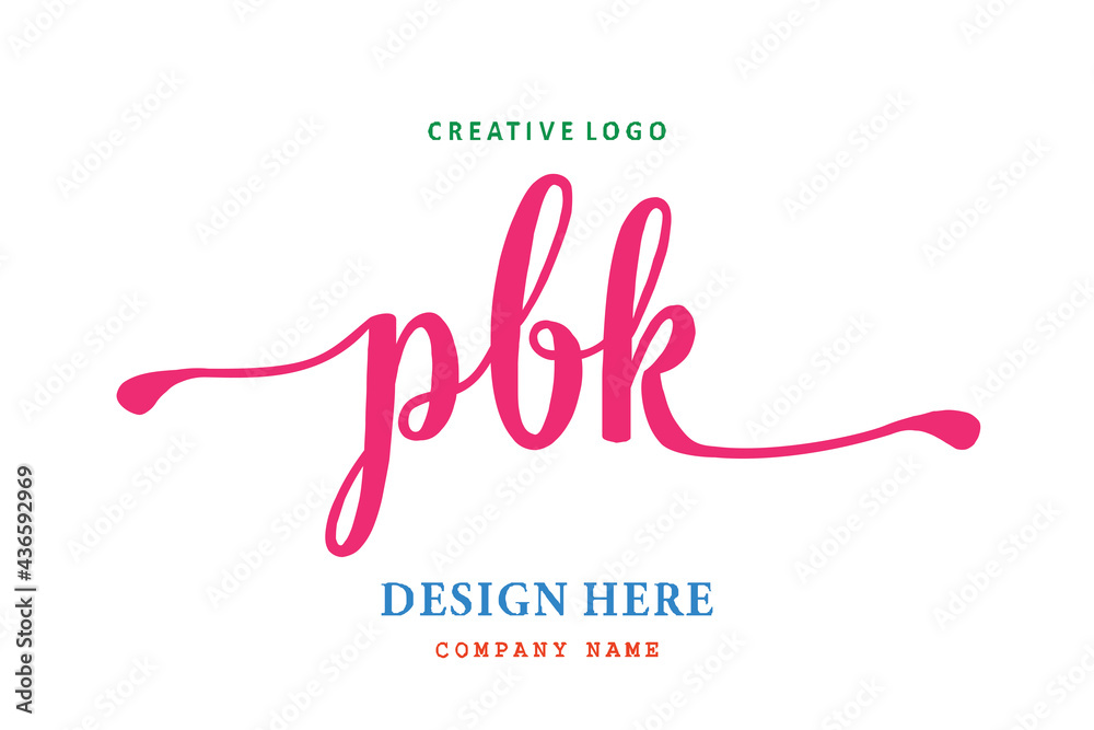 PBK lettering logo is simple, easy to understand and authoritative PBK lettering logo is simple, easy to understand and authoritative