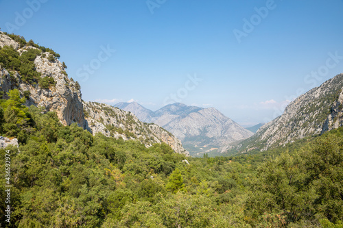 Mountain view from Termessos ancient city near Antalya, Turkey