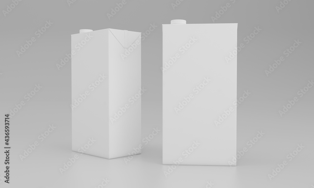 Milk Pack Packaging Packet Design 3D Rendered Milk Pack Packaging Packet Design 3D Rendered