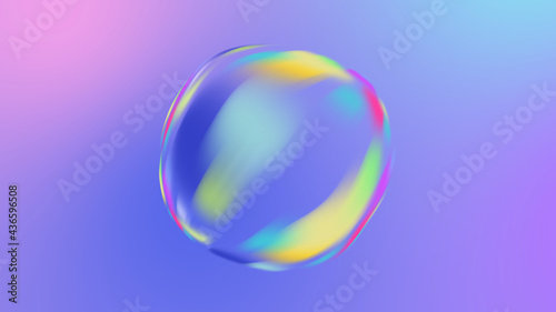 Beautiful gradient bubble abstract background