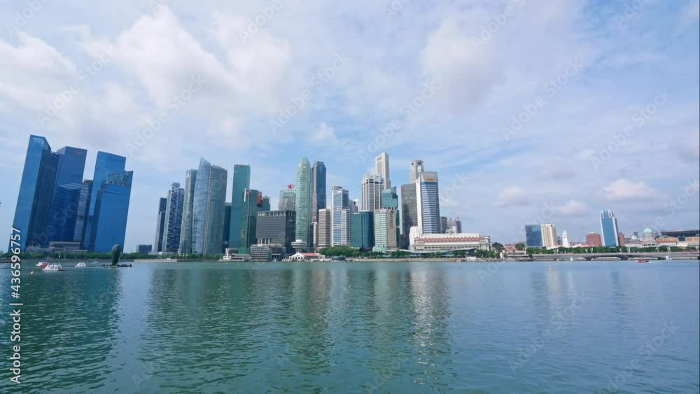 Beautiful Time lapse Singapore city skyline Beautiful Time lapse Singapore city skyline