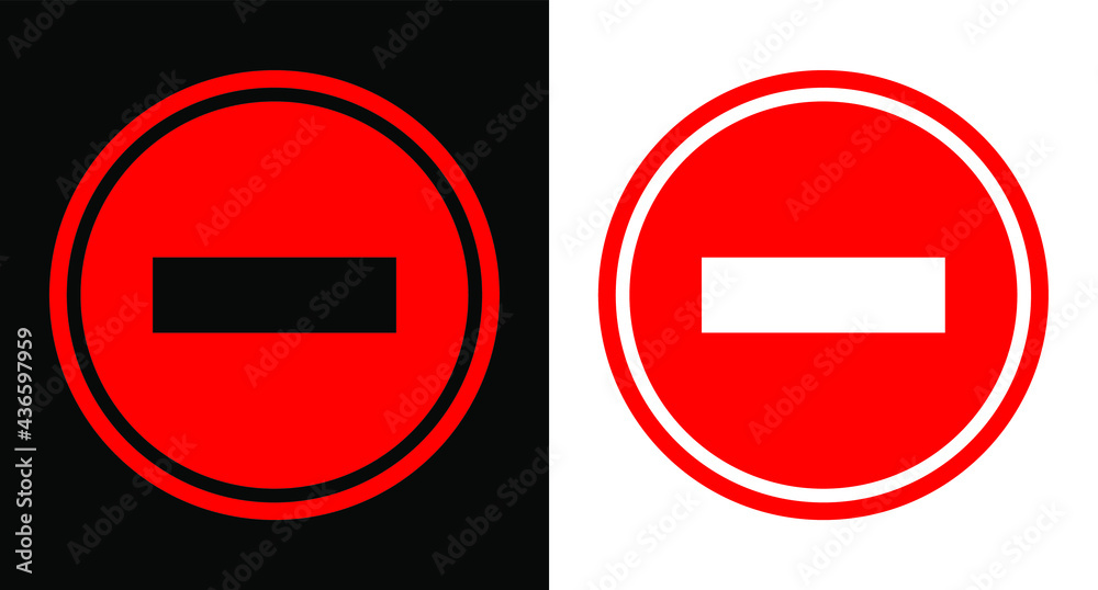 black and white background is forbidden icon