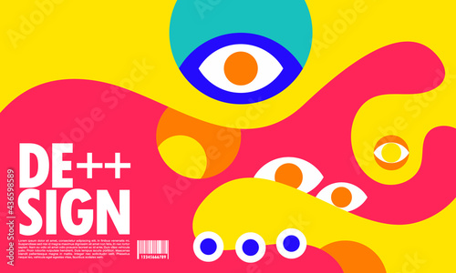 Vector colorful liquid abstract background pattern. can be used as a landing page on the web and more