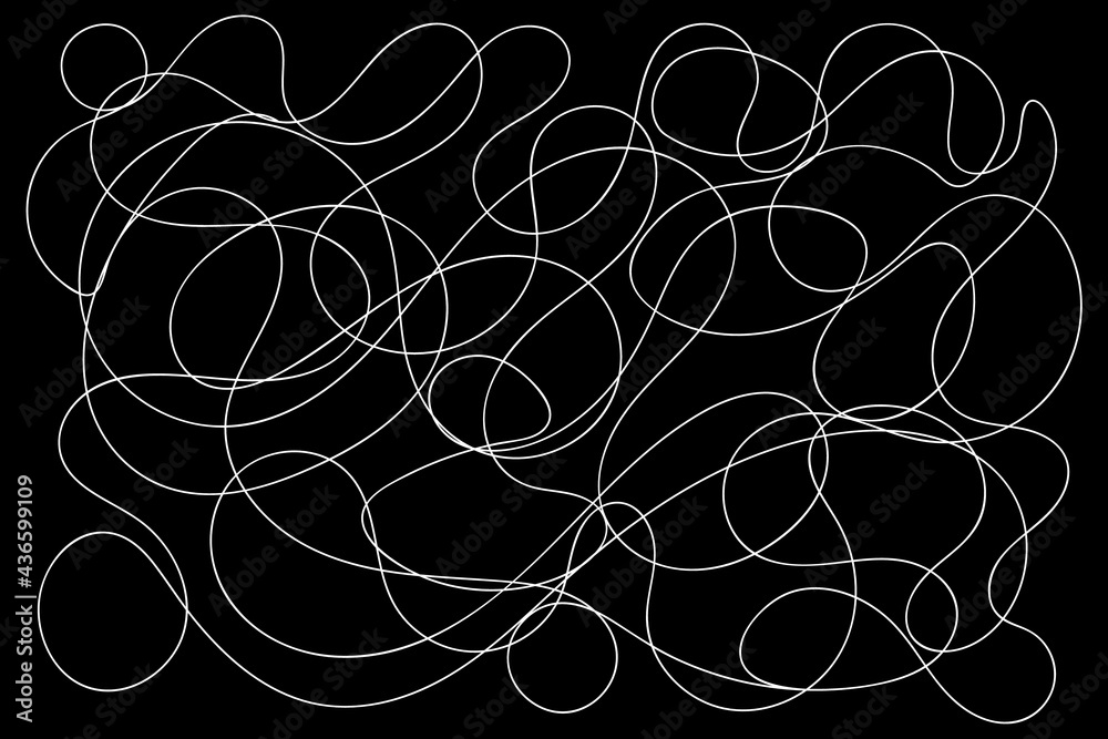 contour line drawing, free form wire ,free hand write ,white line black background. contour line drawing, free form wire ,free hand write ,white line black background.