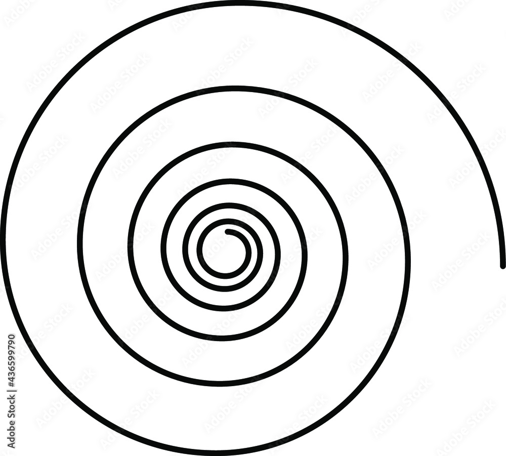 spiral icon vector image. Helice sign spiral icon vector image. Helice sign