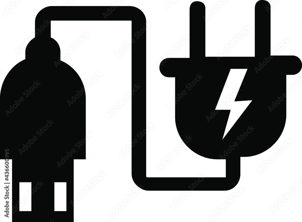 Usb charging plug vector icon. USB Symbol Vector Icon isolated on white background. Usb charging plug vector icon. USB Symbol Vector Icon isolated on white background.