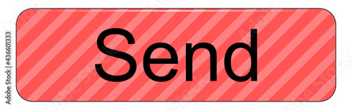 Send Button on white background - illustration