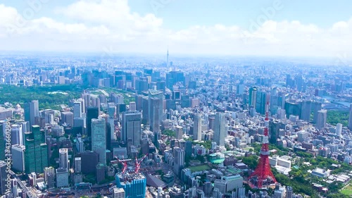 Tokyo - 東京都心 空撮映像