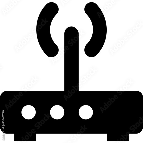 Modem Vector Solid Icon