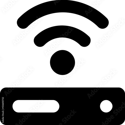 Modem Vector Solid Icon