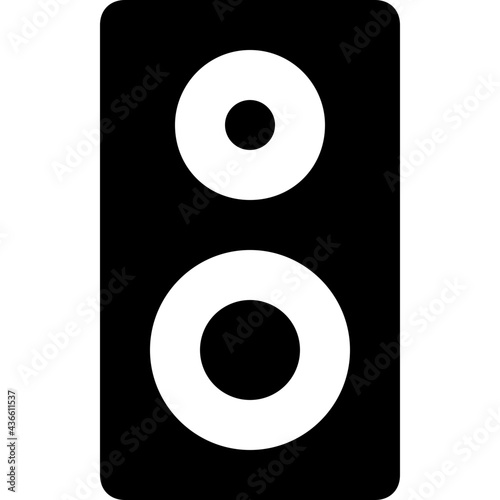Speaker Vector Solid Icon