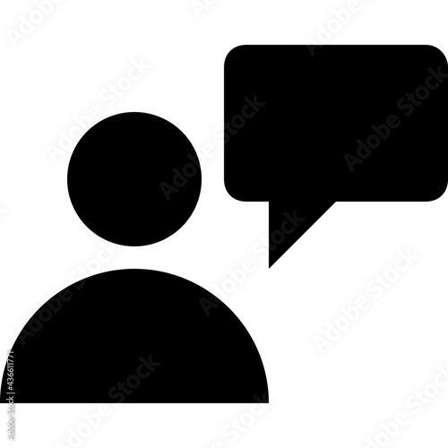 Communication Glyph Vector Icon