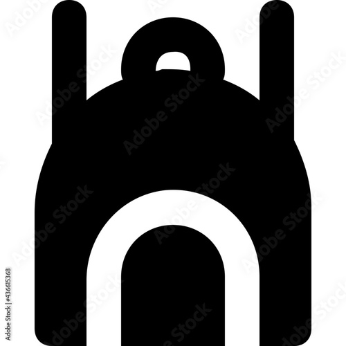 Backpack Glyph Vector Icon