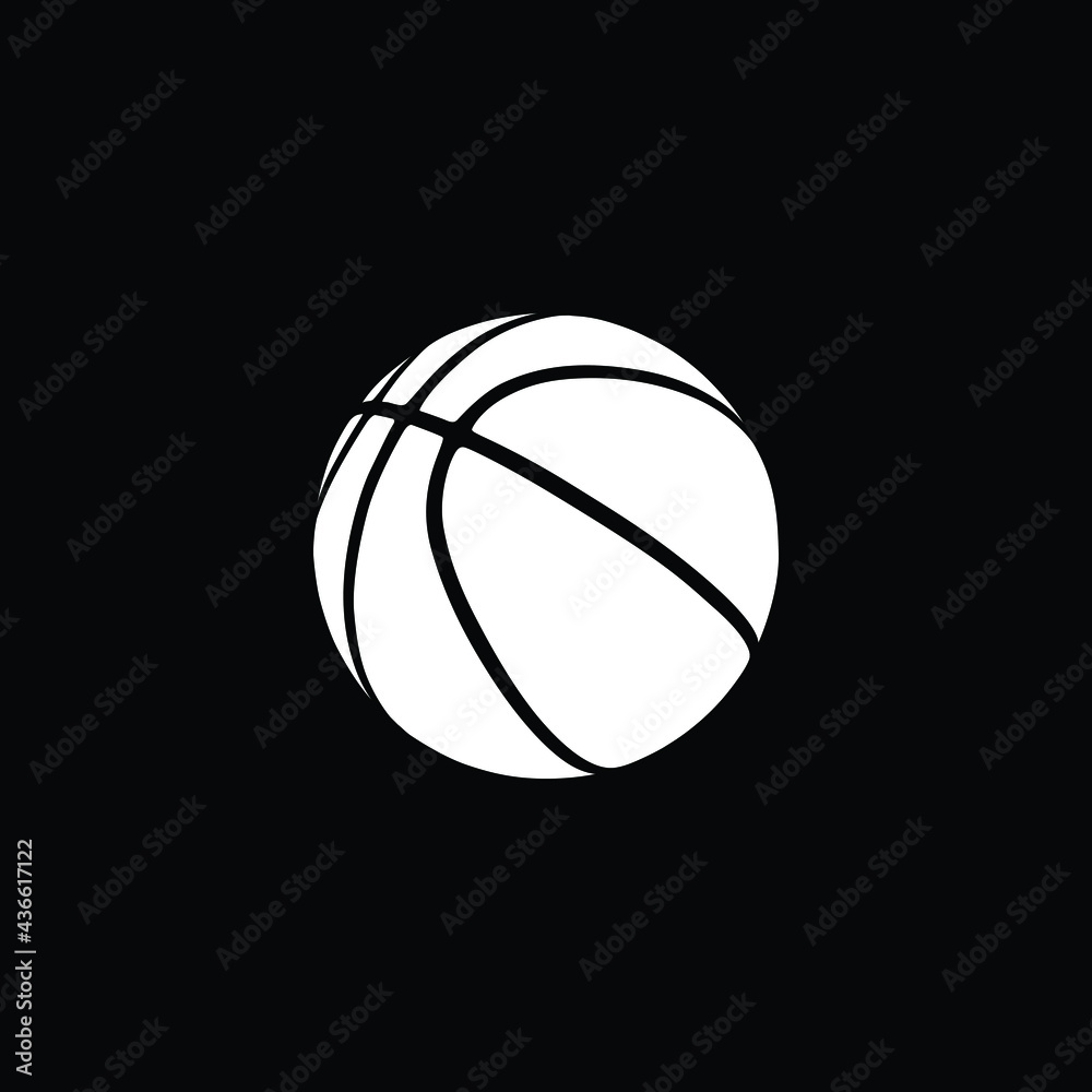 Basketball isolated on a black background Basketball isolated on a black background