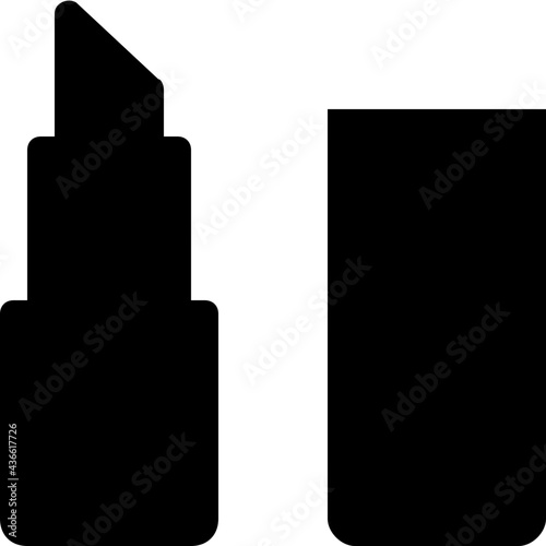 Lipstick Glyph Vector Icon