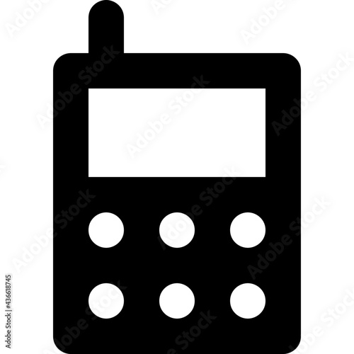 Intercom Glyph Vector Icon